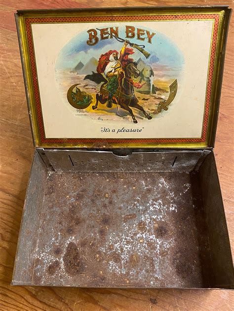 cigar box metal Ben bey tobacco tin box tobacco 